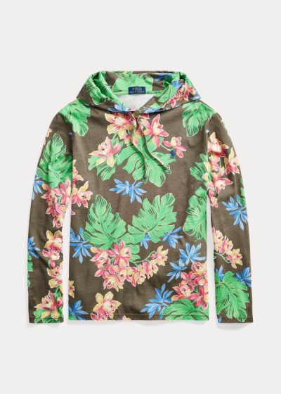 Playeras Polo Ralph Lauren Hombre Multicolor - Floral Jersey Hooded - THBRJ2394